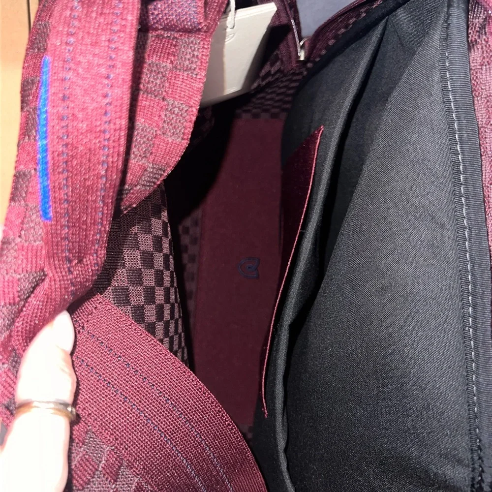 Rothy's Grenache Checkered Backpack - Picture 2 of 5
